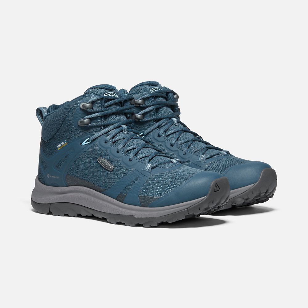 Keen Outdoor Bot Kadın Mavi - Terradora Ii Waterproof - Türkiye LTYR73568